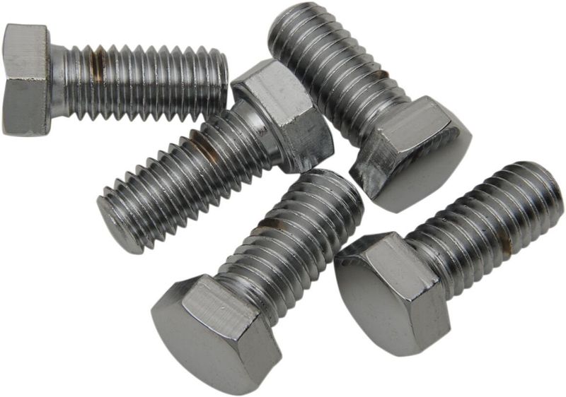 Skruvar Drag Specialties Hex-Head 7/16X14X1 7/16-14X1 krom (5-pack)