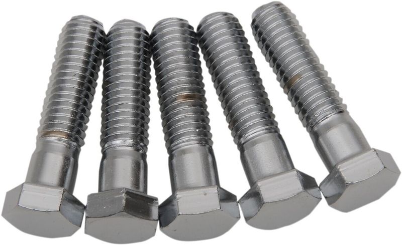 Skruvar Drag Specialties Hex-Head 7/16-14X1.75 krom (5-pack)
