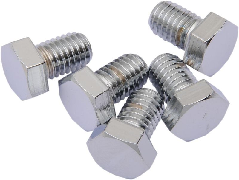 Skruvar Drag Specialties Hex-Head 1/2X13X1 1/2-13X1 krom (5-pack)