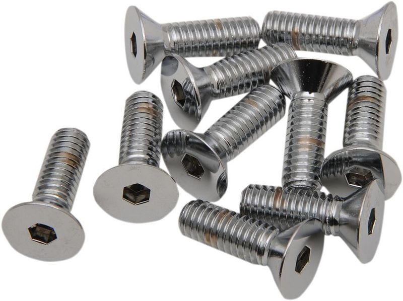 Insexskruvar Drag Specialties Countersunk 5/16-18X0.75 5/16X18X3/4 krom matt (10-pack)
