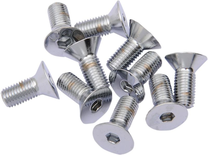 Insexskruvar Drag Specialties Countersunk 5/16X24X1 5/16-24X1 krom matt (10-pack)