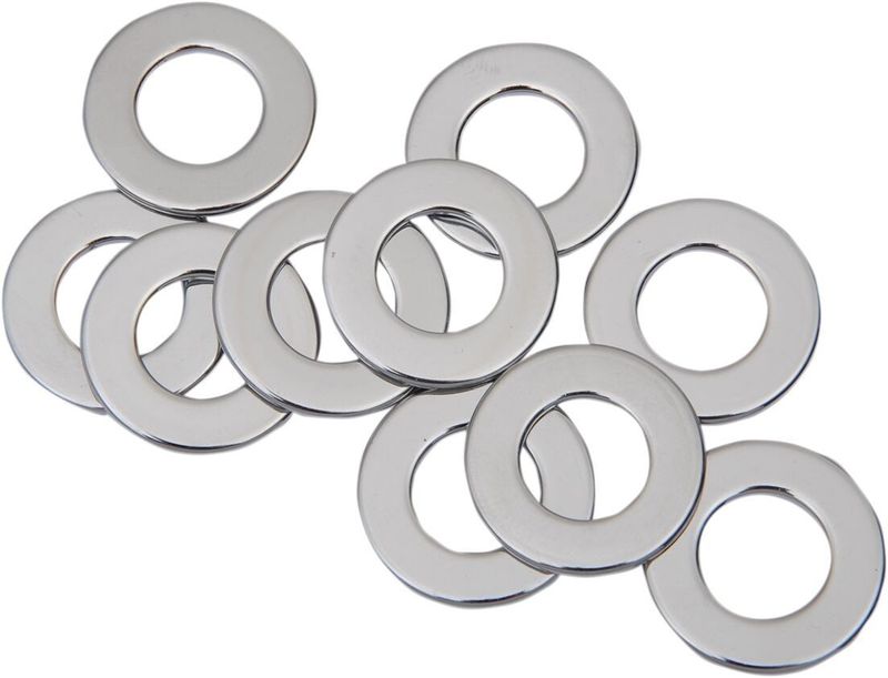 Brickor Drag Specialties Specialty 0.46875 0.078125 platt matt krom (10-pack)