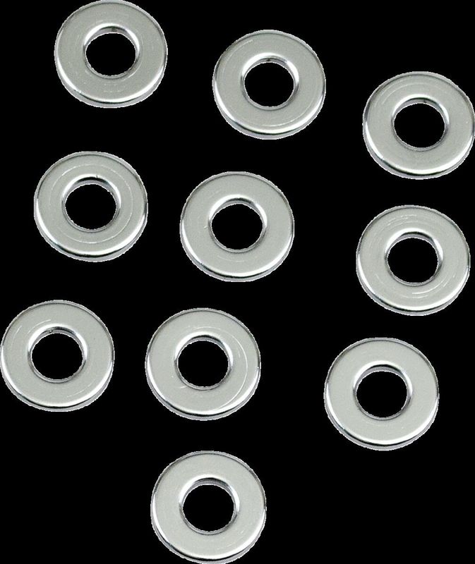 Brickor Drag Specialties Specialty 0.40625 0.125 platt matt krom (10-pack)