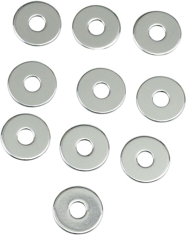 Brickor Drag Specialties Specialty 0.34375 0.078125 platt matt krom (10-pack)