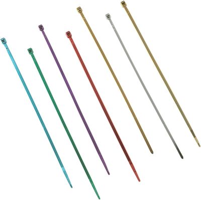 Buntband Drag Specialties Ties 4 10 krom (10-pack)