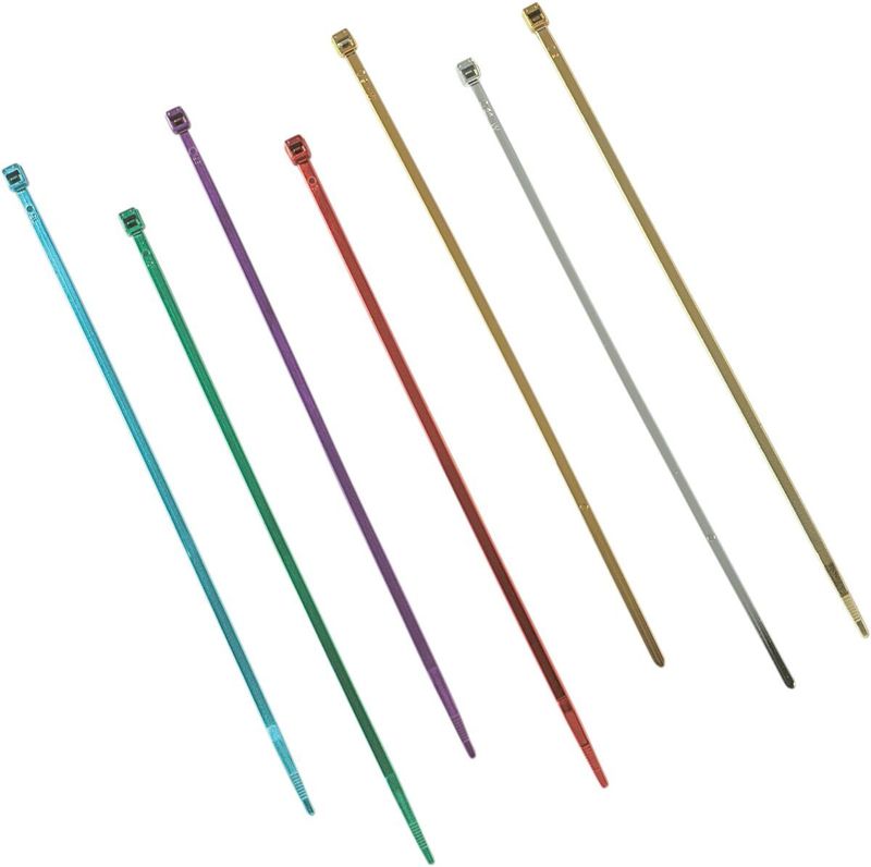Buntband Drag Specialties Ties 4 10 krom (10-pack)