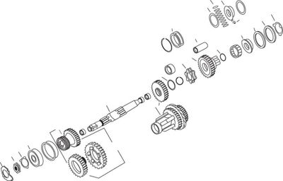 Bricka lager Eastern Motorcycle Parts Touring 74-77 (5-pack)