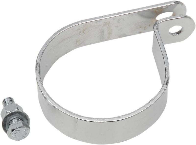 Ljuddämpare Paughco P-clamp 3" krom kort universal