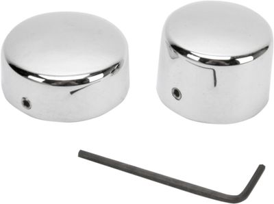 Lock hjulaxel Drag Specialties Axle 3/4" krom bak H-D 57-85