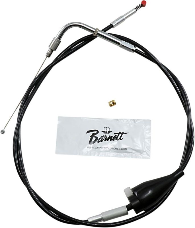 Returvajer gashandtag Barnett Idle/cruise Control svart vinyl överstorlek Touring 02-06