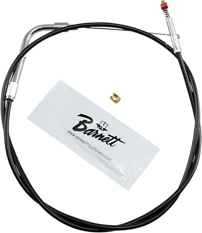 Returvajer gashandtag Barnett Idle CABLE+6 svart vinyl överstorlek Softail 00-15