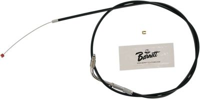 Returvajer gashandtag Barnett svart vinyl överstorlek Softail 96-06