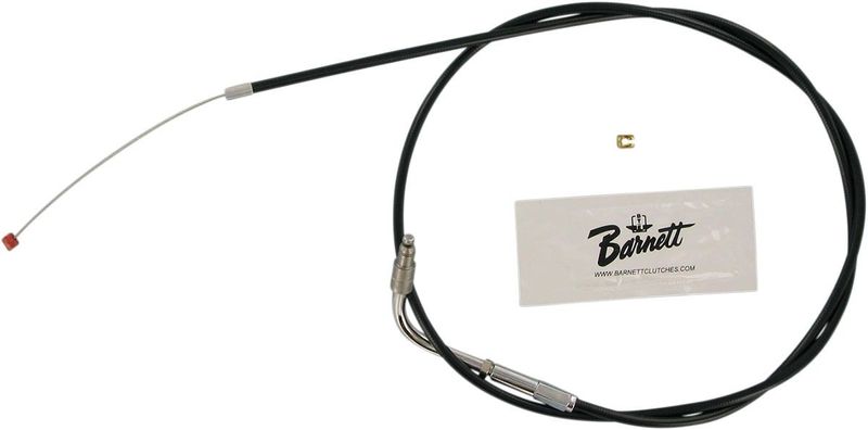 Returvajer gashandtag Barnett svart vinyl överstorlek Softail 96-06