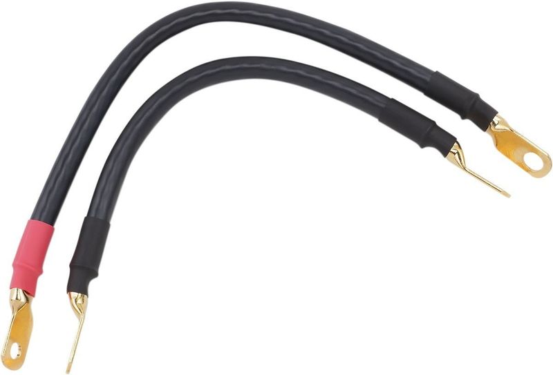 Batterikabelsats Terry Components svart Softail 89-07