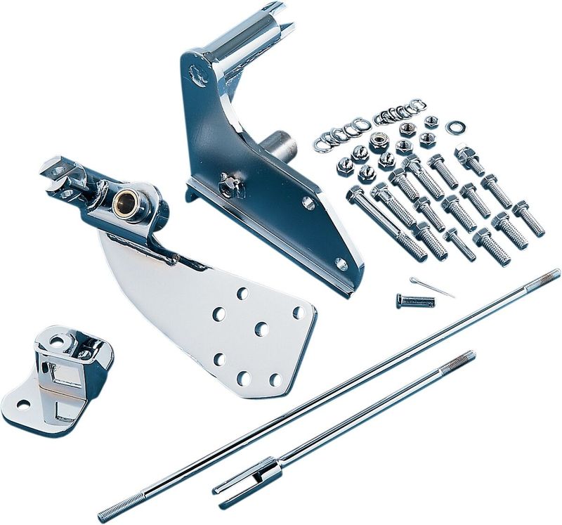 Flyttsats fotreglage fram 3" Drag Specialties Softail 87-99