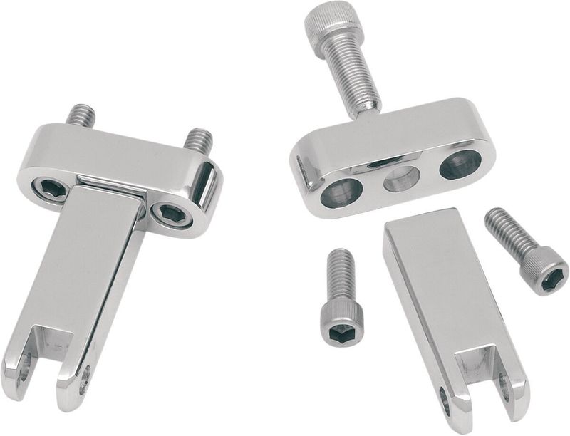 Fästsats fotpinne passagerare Drag Specialties krom Touring 93-22