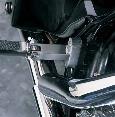 Fästsats fotpinne passagerare Drag Specialties krom Touring 93-22