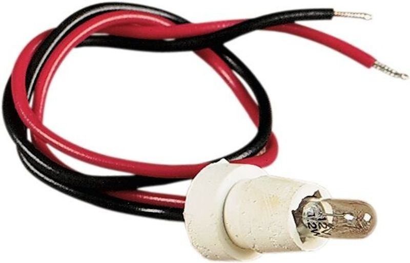 Lampa Drag Specialties sockel och glödlampa gummi minimätare