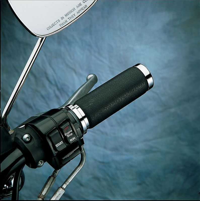 Handtag Drag Specialties Textured svart gummi skum H-D 72-15
