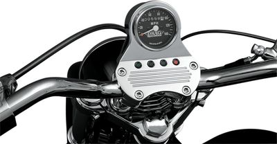 Hastighetsmätare Drag Specialties krom svart FXR 84-92