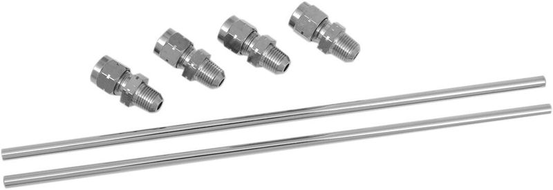 Oljeslang Drag Specialties Rocker krom Sportster 77-85