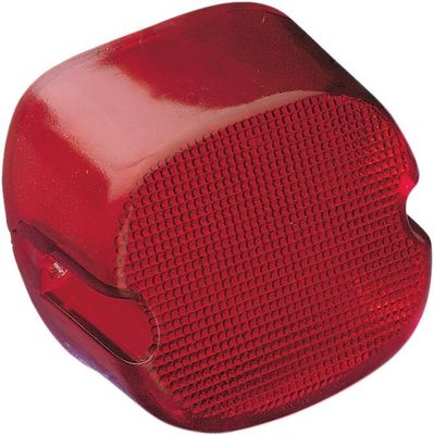 Glas baklykta Drag Specialties Laydown Tag röd FX 81-83, Touring 84-86