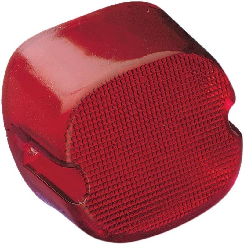 Glas baklykta Drag Specialties Laydown Tag röd FX 81-83, Touring 84-86