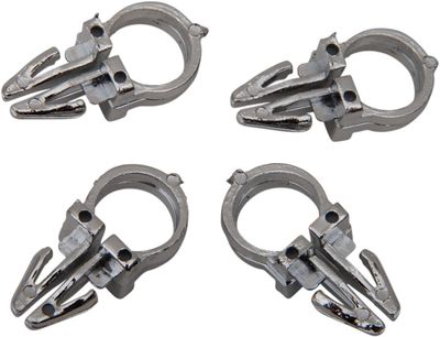 Kabelklämmor styre Drag Specialties krom 3/8" (4-pack)