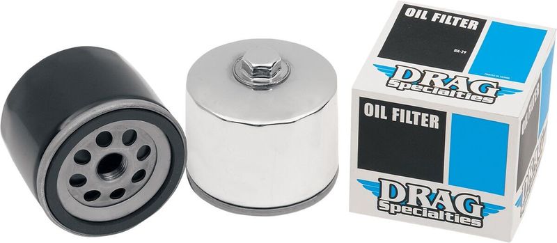 Oljefilter Drag Specialties 140004B-BX29 svart H-D 80-86