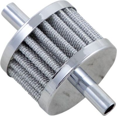 Filter vevhusventilation Drag Specialties 35-0317-BC142 krom dubbel