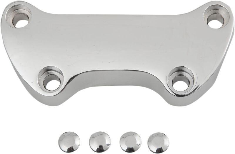 Styrklammer Drag Specialties slät krom H-D 72-15