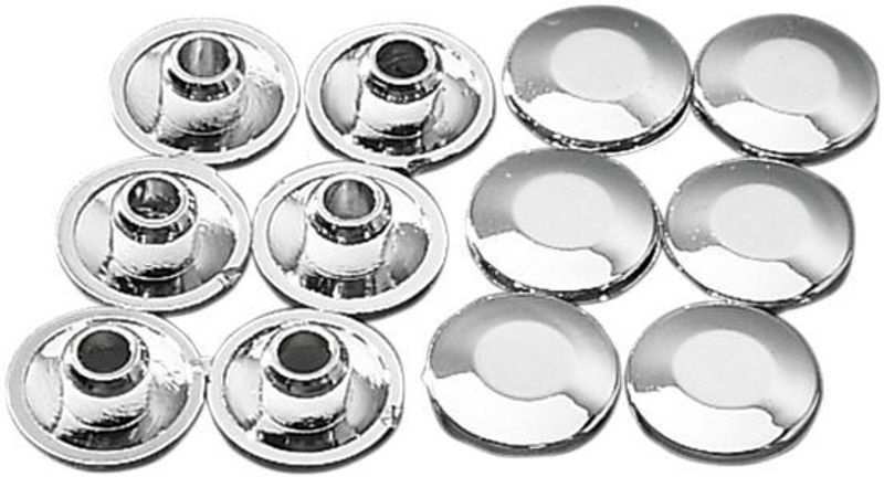 Plugg Drag Specialties Handlebar Clamps krom (12-pack)