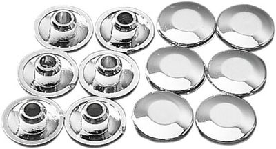Plugg Drag Specialties Handlebar Clamps krom (12-pack)
