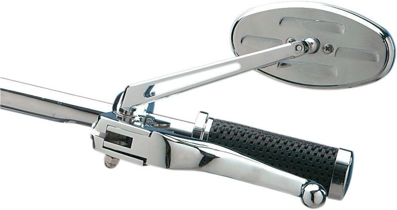 Spegel Drag Specialties II Softail 22-23, Touring 22 krom