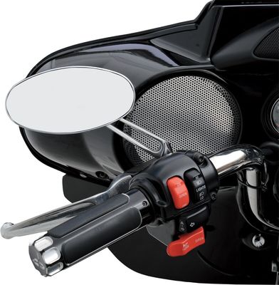 Spegel Drag Specialties I Softail 22-23, Touring 22 blå/krom