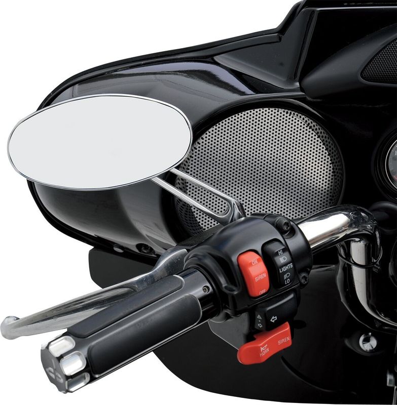 Spegel Drag Specialties I Softail 22-23, Touring 22 blå/krom