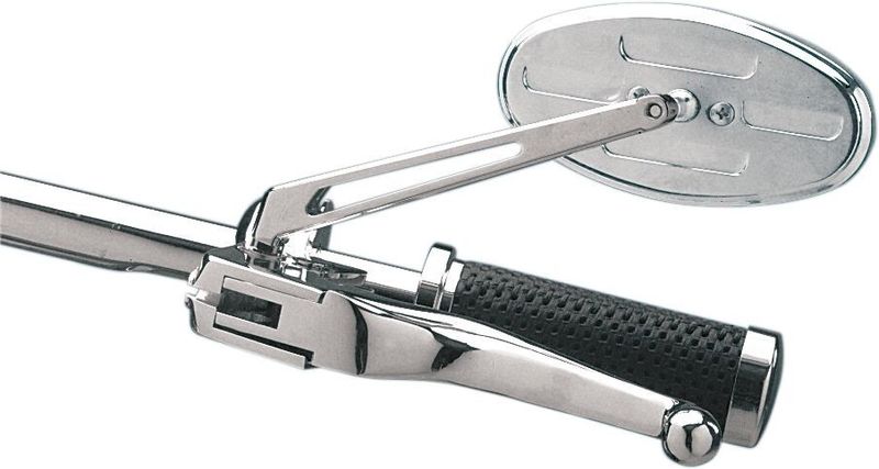 Spegel Drag Specialties II Softail 22-23, Touring 22 blå/krom