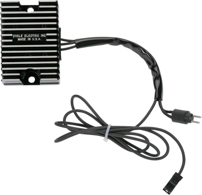 Likriktare spänningsregulator Cycle Electric svart XL Sportster 92-93