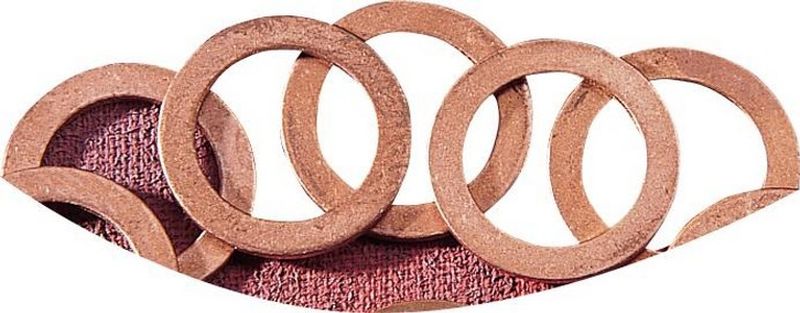 Kopparbrickor hjulcylinderskruv Eastern Motorcycle Parts 41744-58 H-D 58-72 (10-pack)