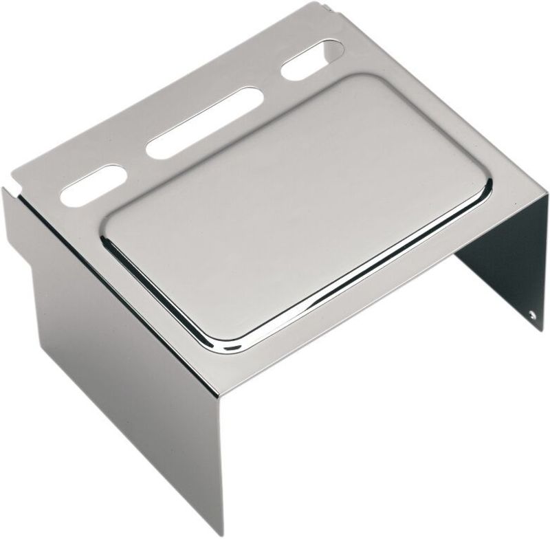 Batterilock Drag Specialties krom XL Sportster 82-99, FXD 91-96