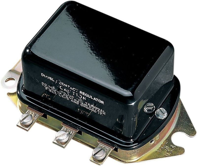 Spänningsregulator Drag Specialties 12V svart Touring 74-76