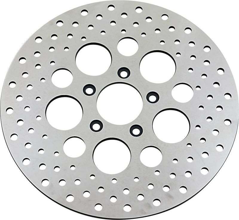 Bromsskiva Drag Specialties fram rostfri polerad 11.5" 00-17