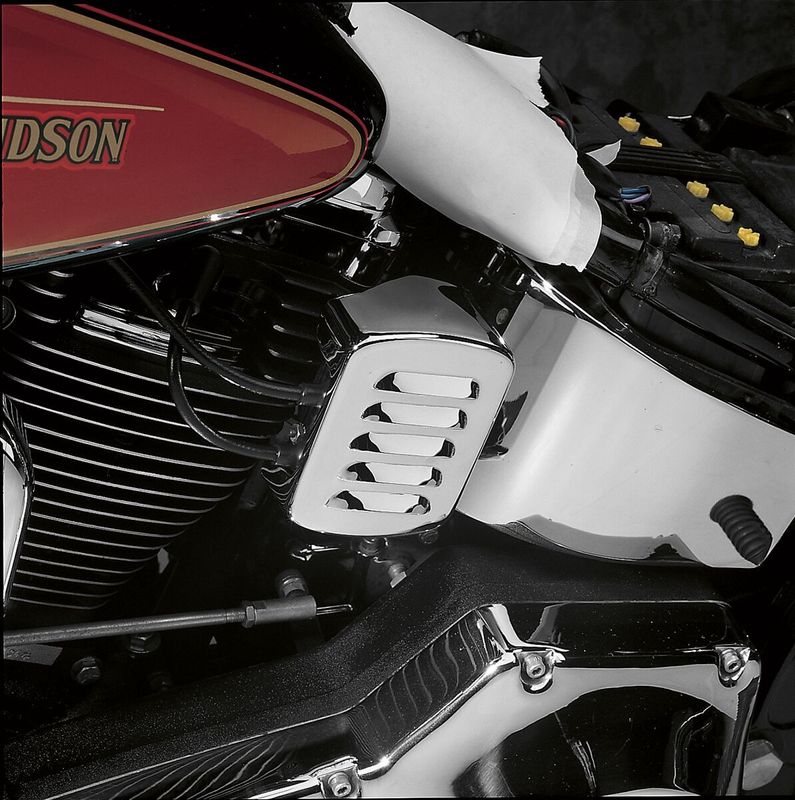 Kåpa tändspole Drag Specialties Louvered krom H-D 65-99