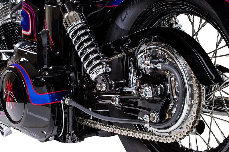 Ekersats Drag Specialties Wide-glide rostfri krom stål H-D 52-20