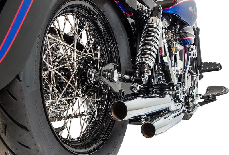 Ekersats Drag Specialties Wide-glide rostfri krom stål H-D 52-20
