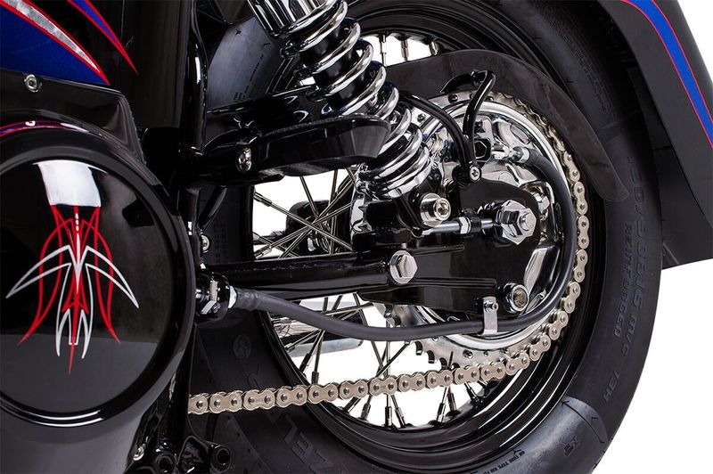Ekersats Drag Specialties Wide-glide rostfri krom stål H-D 52-20