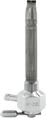 Bensinkran Pingel Power-Flo krom vänster TANKS 3/8"NPT 57-74
