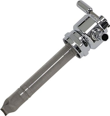 Bensinkran Pingel Power-Flo rund slät vänster Big Twin, XL Sportster 75-06
