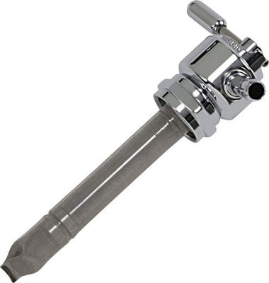 Bensinkran Pingel Power-Flo rund slät vänster Big Twin, XL Sportster 75-06