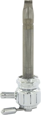 Bensinkran Pingel Power-Flo Vertical Groove rund vänster Big Twin, XL Sportster 75-06